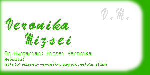 veronika mizsei business card